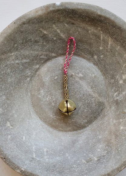 Bell ornament brass beads