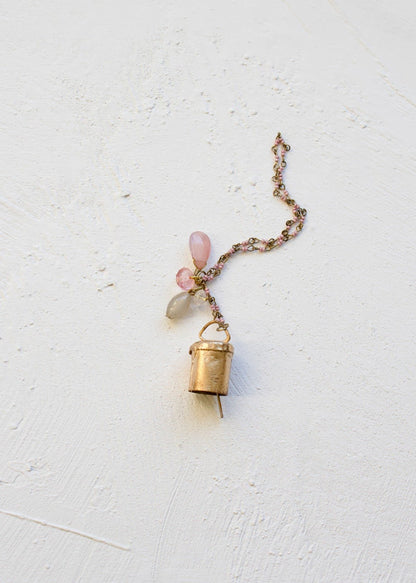 Bell ornament pink beads