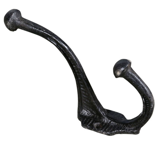 Black metal hook