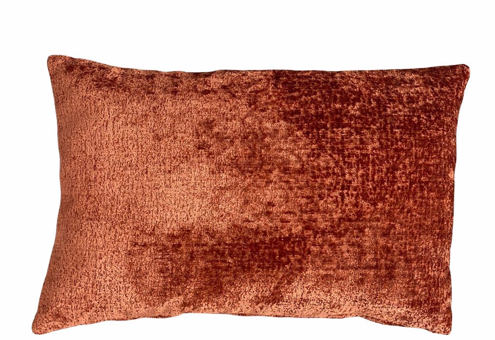 Chenille cushion cover chestnut 303