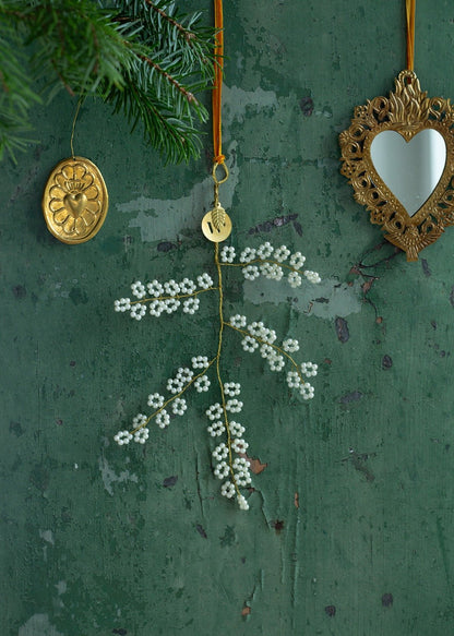 Branch white beads