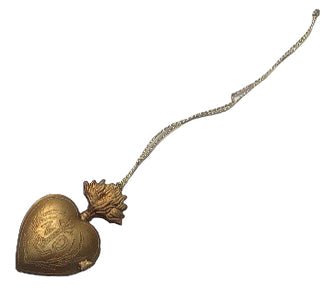 Brass Ex-Voto Heart Locket Ornament
