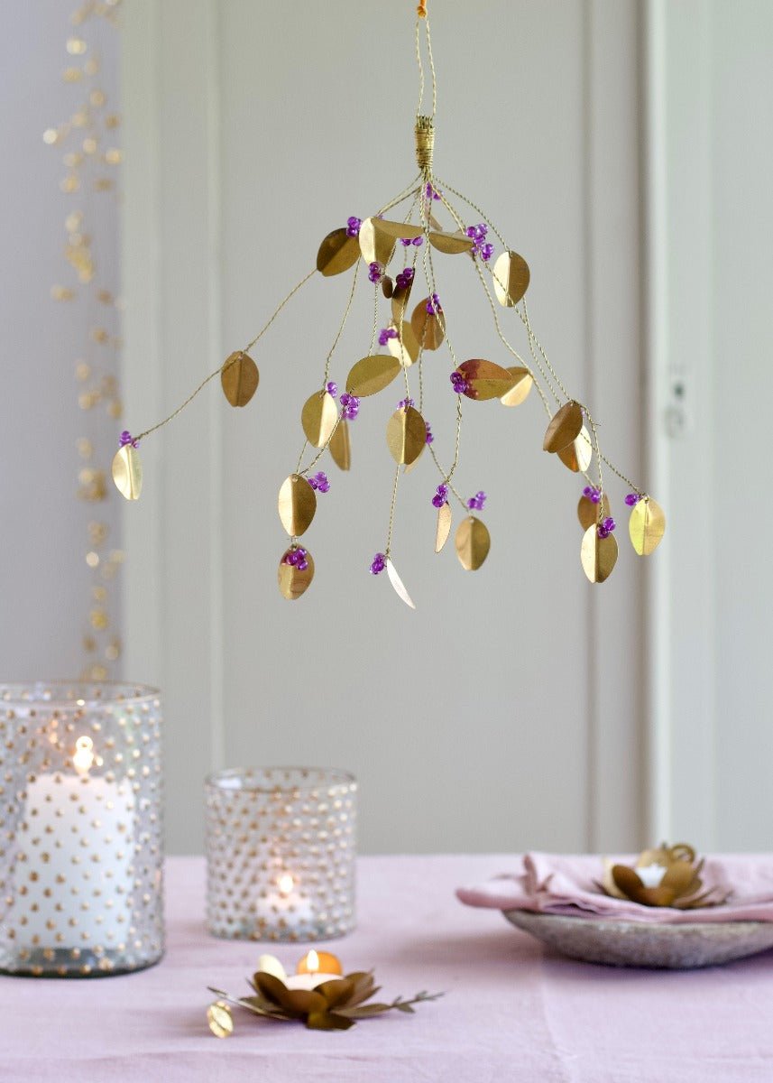 Bouquet de perles violettes