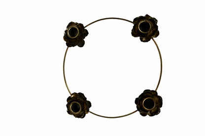 Candle holder flowers