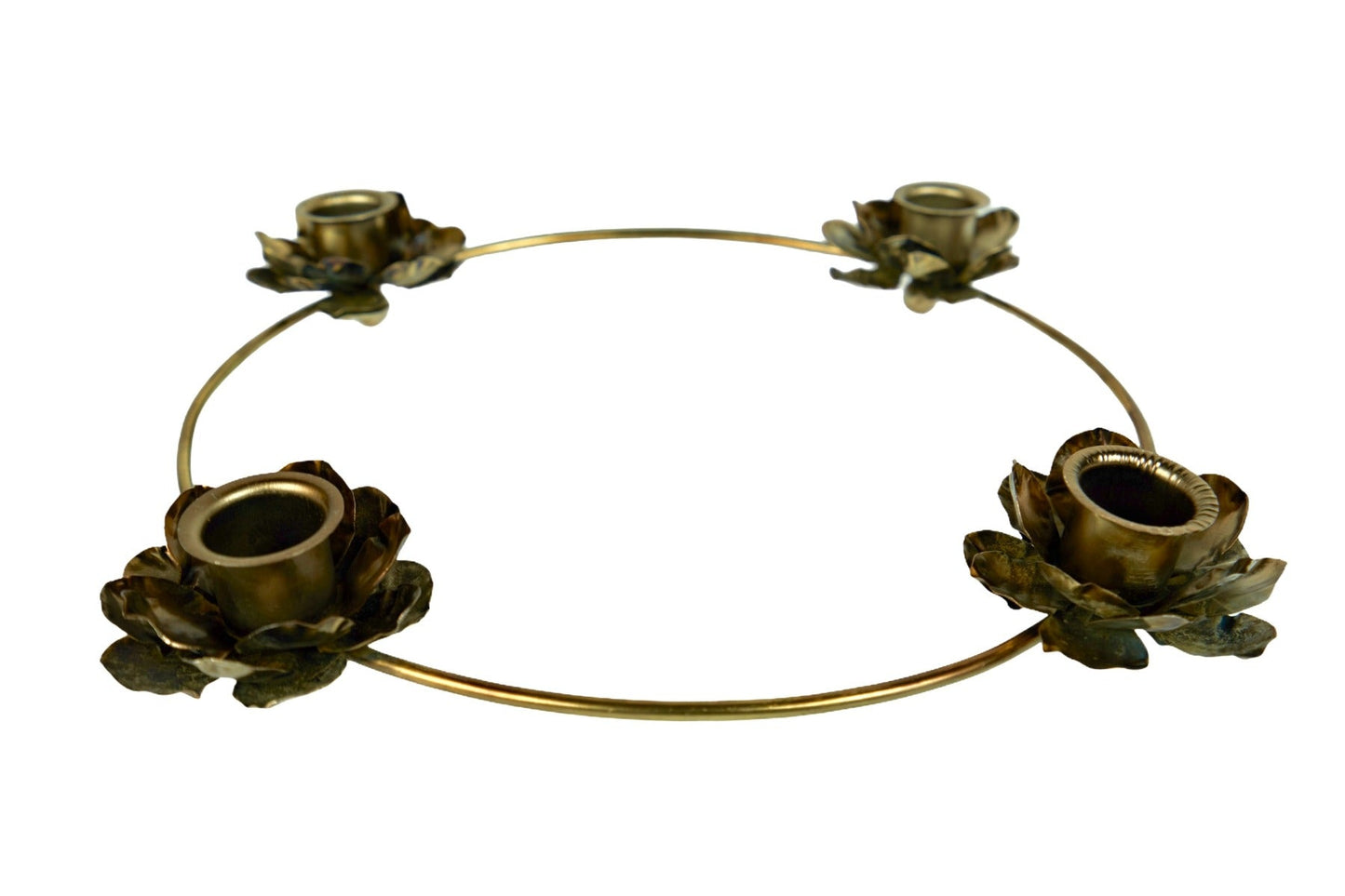 Candle holder flowers