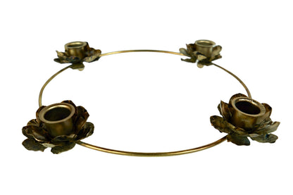 Candle holder flowers