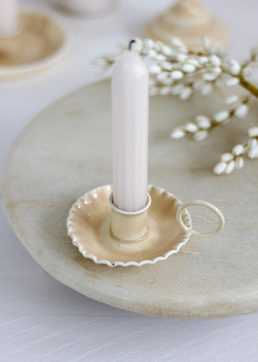 Kaarsenhouder jolie beige