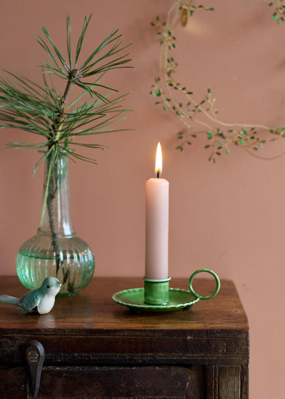 Candle Holder Muted Green