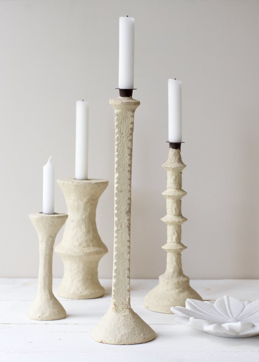 Candle holder paper mache