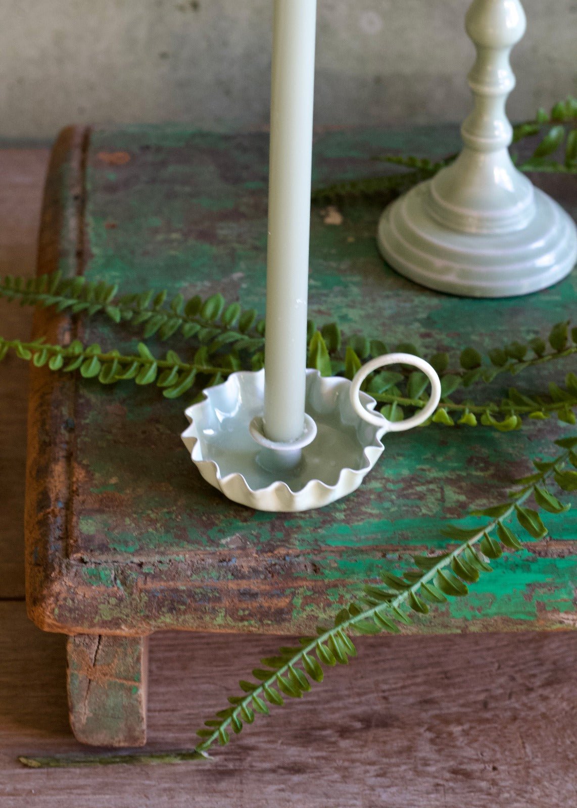Candle holder taper mint
