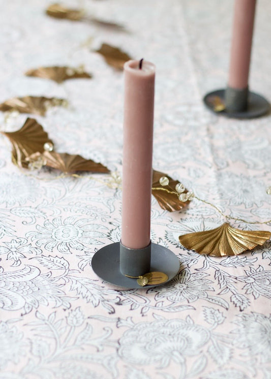 Candle holder zinc