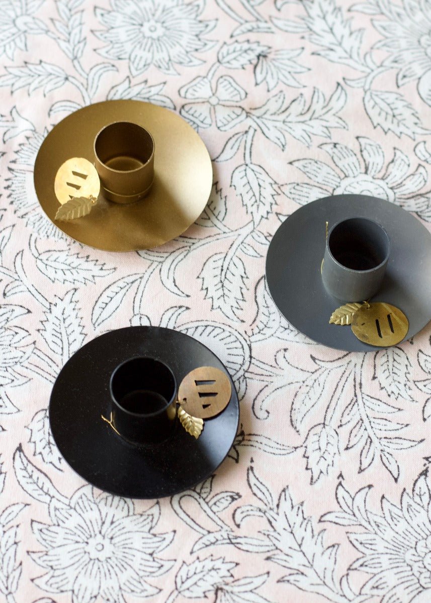 Candle holder zinc