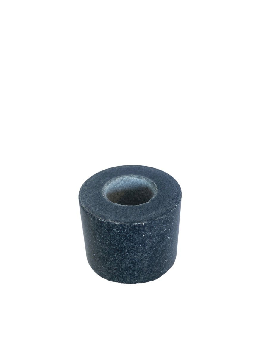 Candleholder black marble