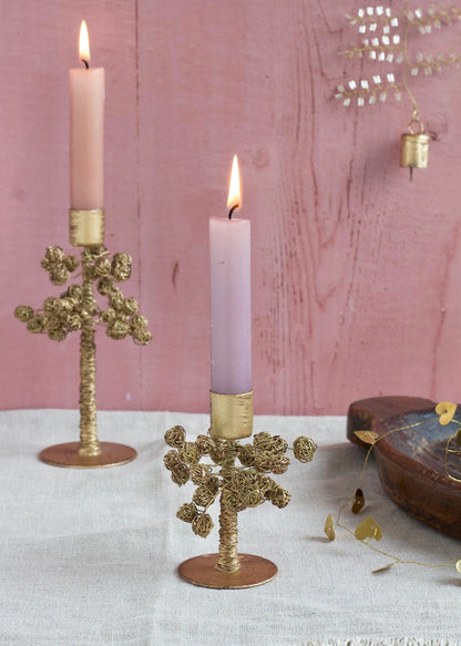 Candleholder brass wire