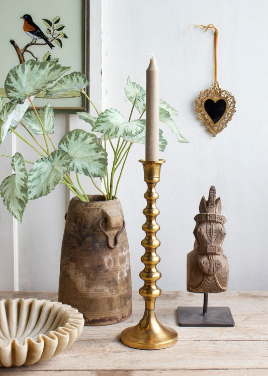 Candleholder copper-colored