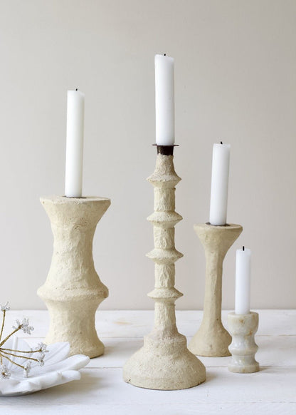Candleholder paper mache