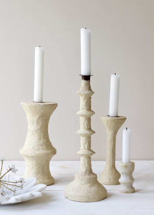 Candleholder paper mache