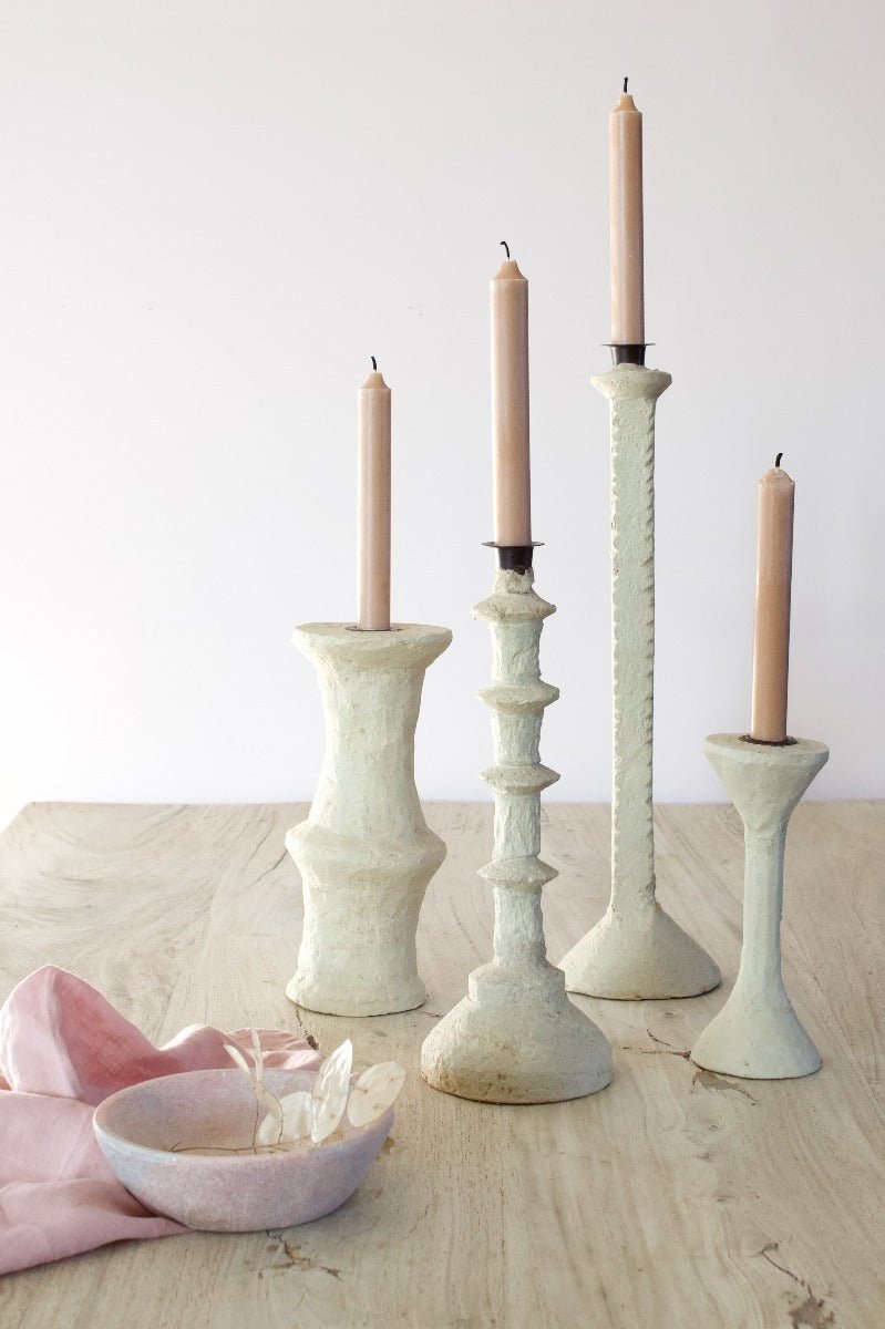 Candleholder paper mache