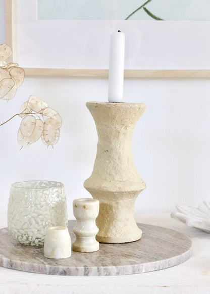 Candleholder paper mache