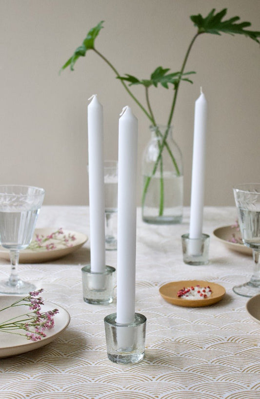 Candleholder transparent glass