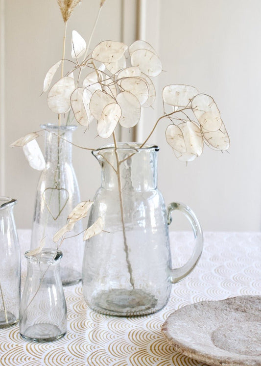 Caraffe hammered glass