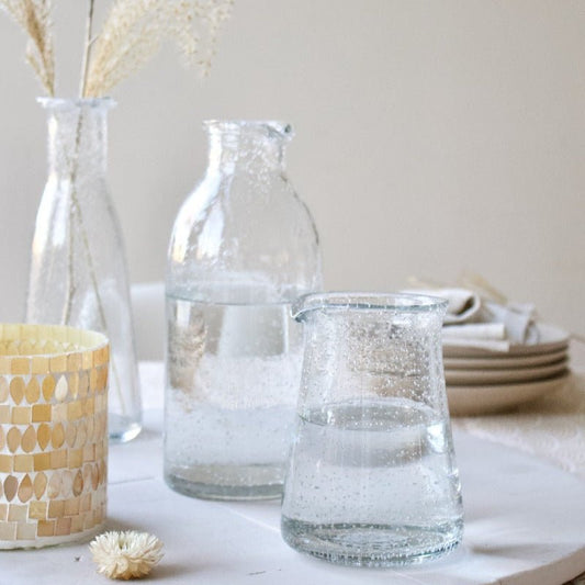 Caraffe seeded glass