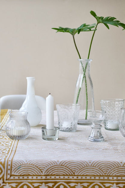 Carafe en verre ensemencé