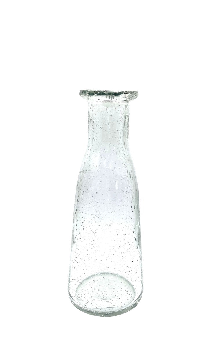 Carafe en verre ensemencé