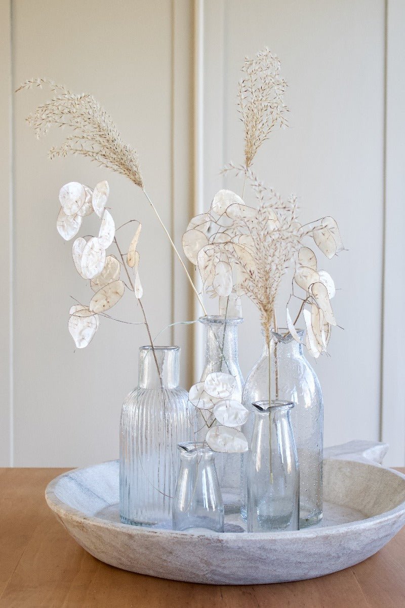 Carafe en verre transparent