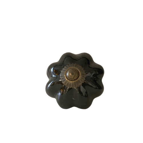 Keramische knop Midnight Bloom