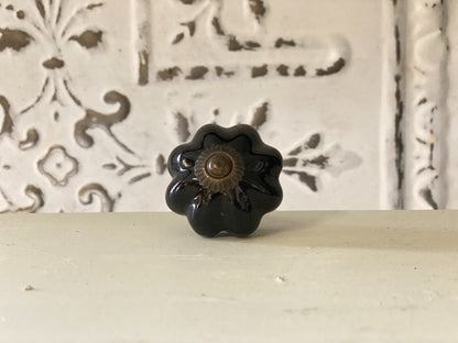 Keramische knop Midnight Bloom
