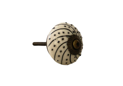 Keramische Knop Sand Spiral