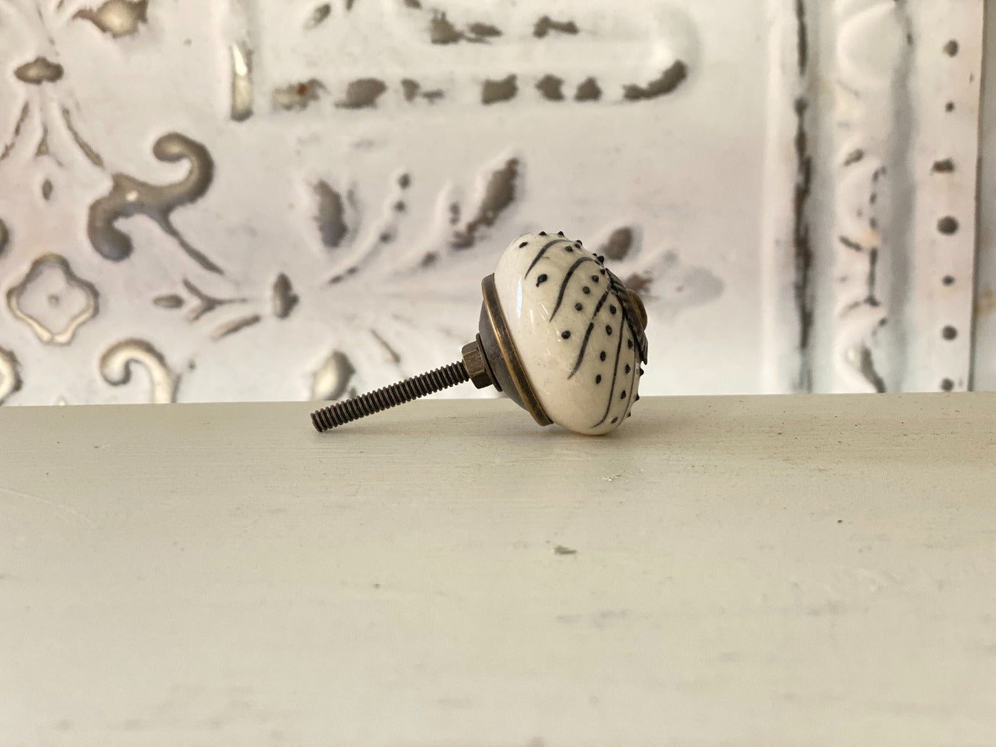 Keramische Knop Sand Spiral