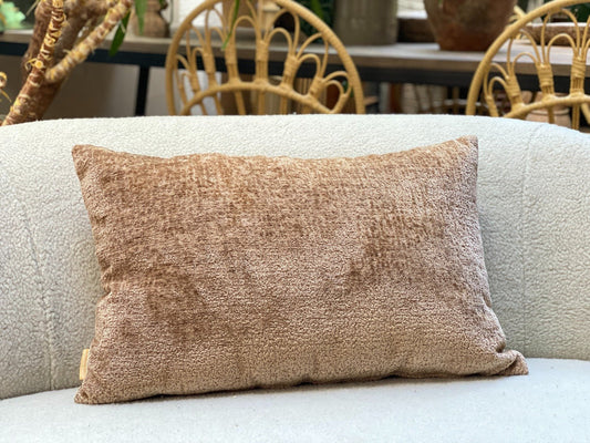Chenille cushion cover  champagne 100
