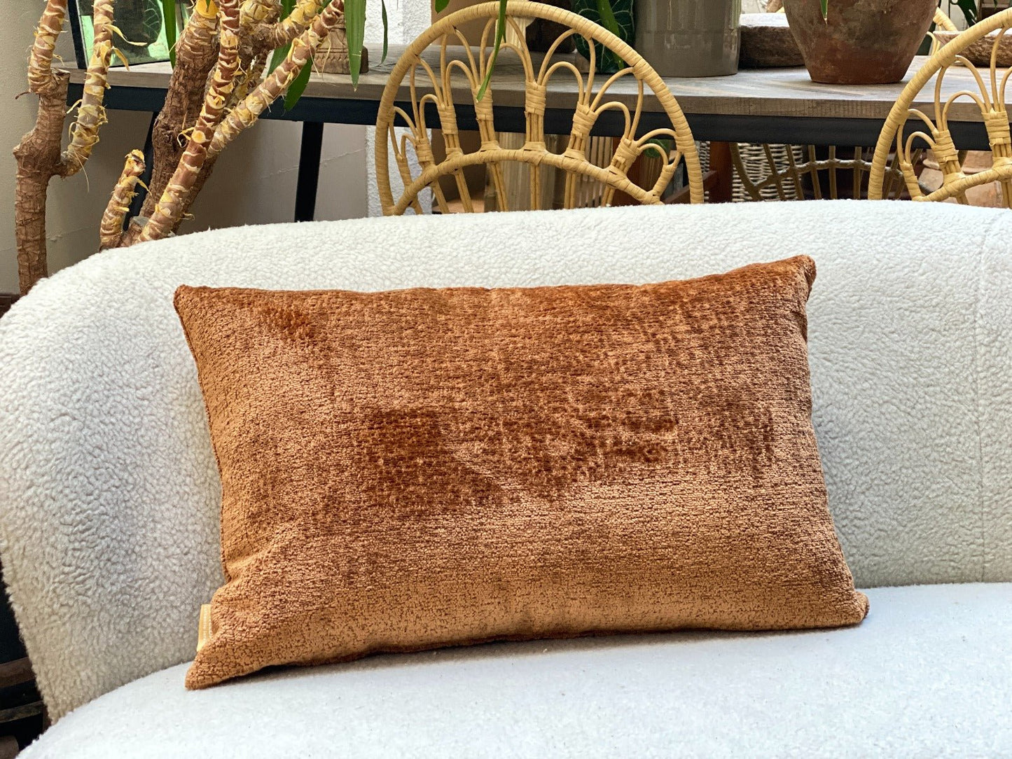 Chenille cushion cover hazel 304