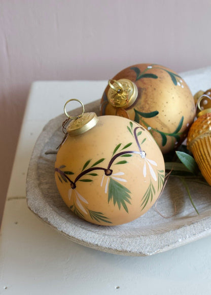 Kerstbal mat goud