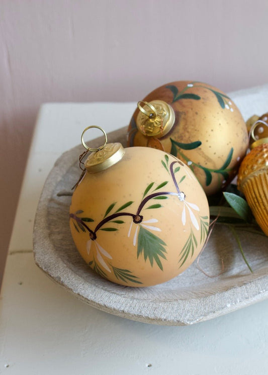 Boule de Noël or mat