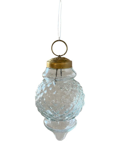 Christmas cone transparent glass