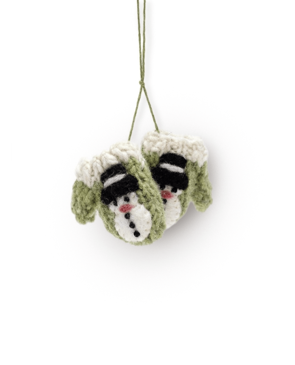 Weihnachtsbaumschmuck Mini-Fäustling Grün