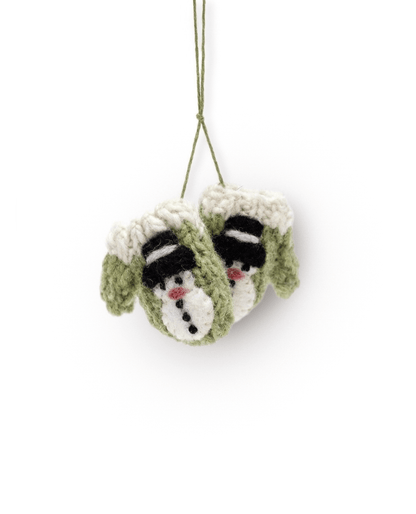 Weihnachtsbaumschmuck Mini-Fäustling Grün