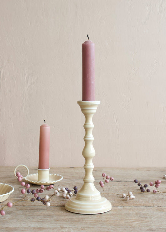 Klassieke kaarsenhouder van zacht zand