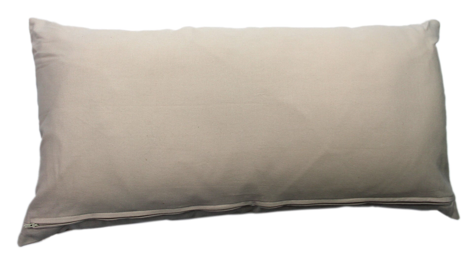 Beige pillow on a white background