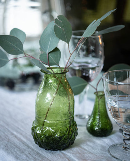 Vase grünes Recyclingglas