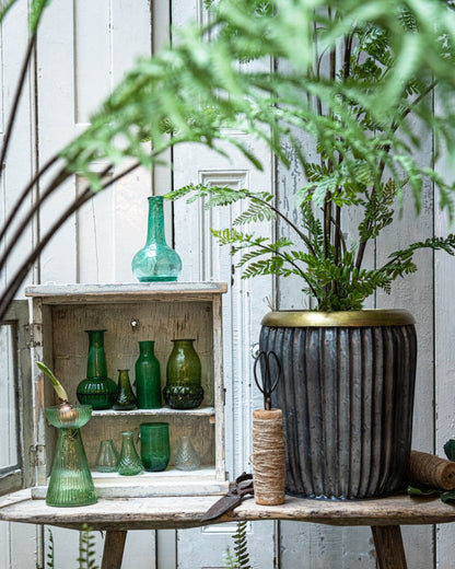 Hyacint vaas groen glas