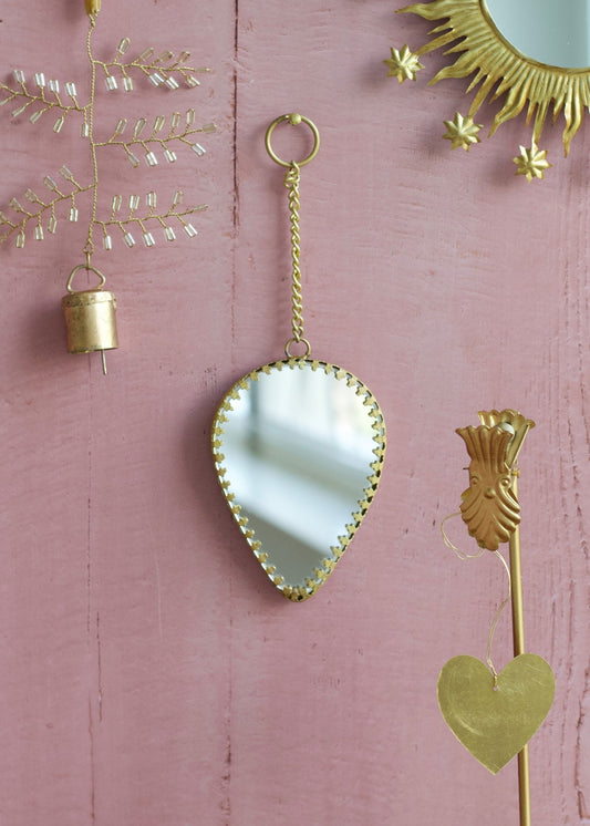 Druppelvormig spiegelornament