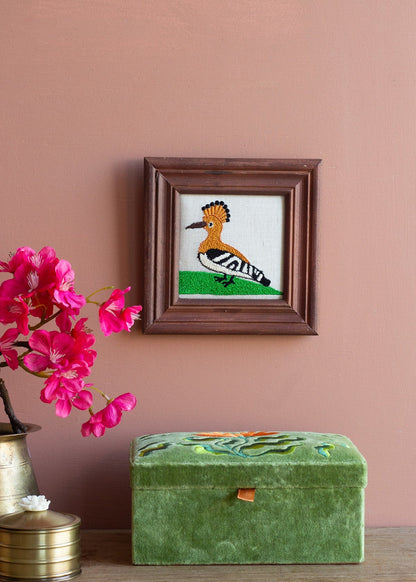 Embroidery Frame Hoopoe Bird