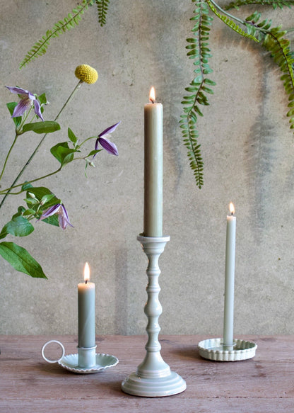 Emaille kaarsenhouder Mint