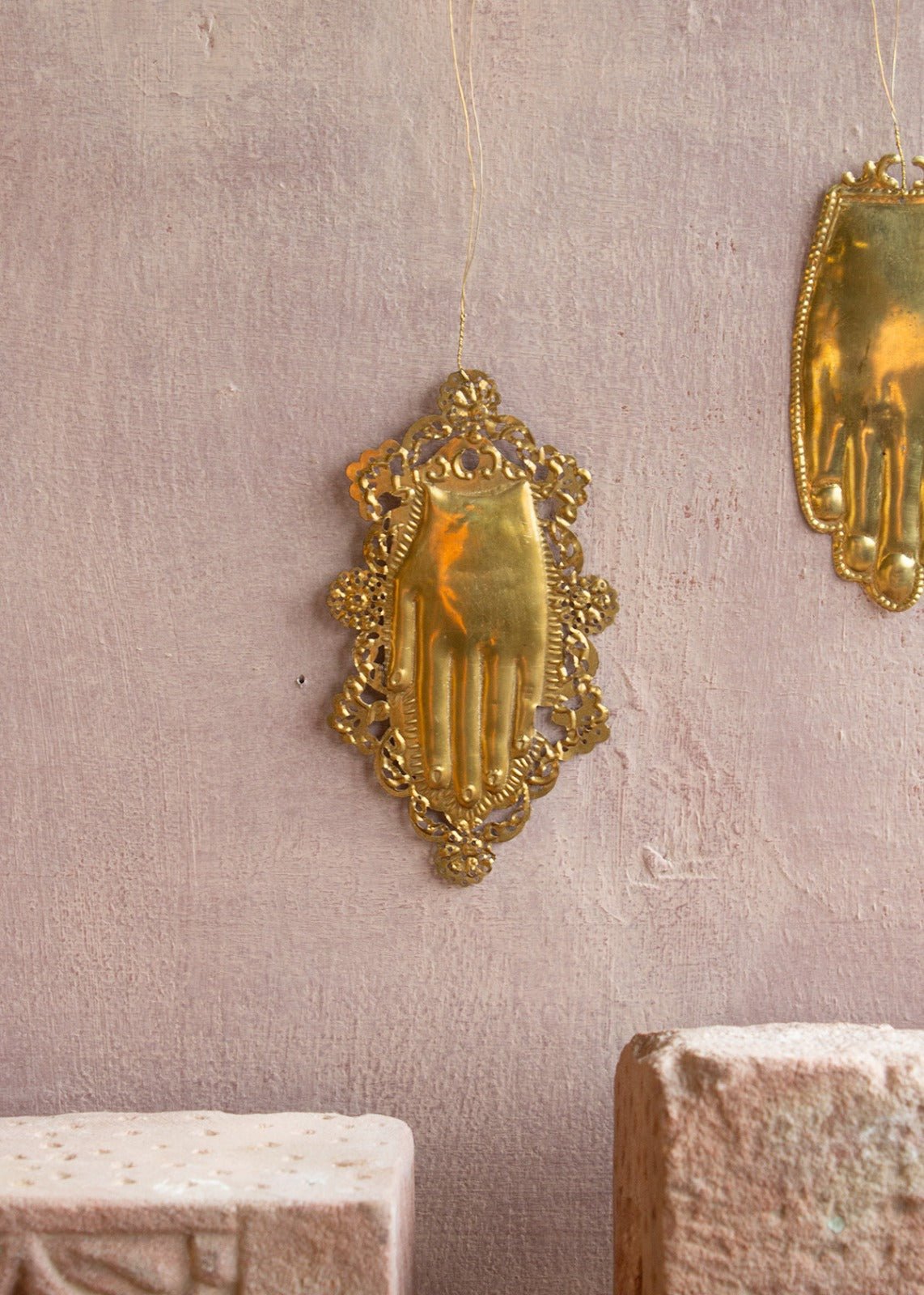 Ex-Voto Hand Ornament with Frame
