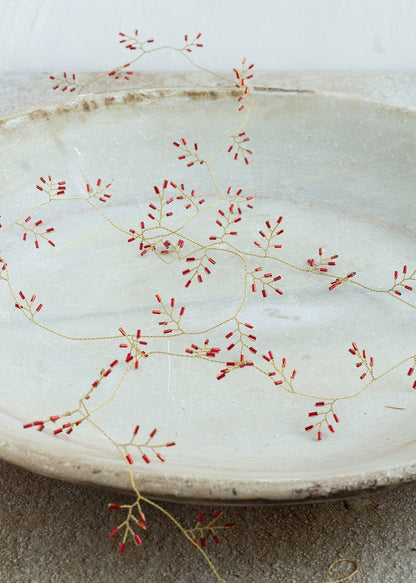 Garland red beads