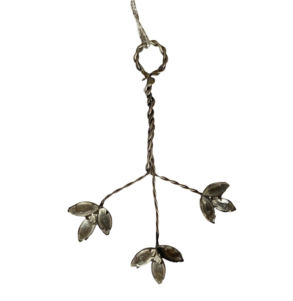 Glass leaves ornament